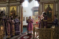 В Великий четверг митрополит Артемий совершил Божественную литургию святителя Василия Великого в кафедральном соборе Хабаровска