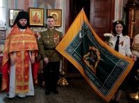 В хабаровском храме освятили  знамя станичного казачьего общества