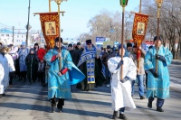 Верующие прошли Крестным ходом в честь Казанской иконы Божией Матери