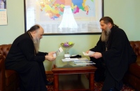 Управляющий делами Московской Патриархии встретился с митрополитом Артемием