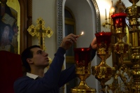Ночная литургия в честь святого покровителя православного молодежного движения