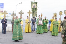 Крестный ход вокруг Хабаровска, приуроченный к 700летию преподобного Сергия Радонежского. 28 июля 2014 года