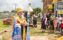Освящение и установка купола на храм святой блаженной Ксении Петербургской в поселке Некрасовка 04 июля 2019 г.