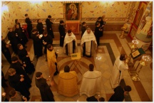 Панихида по почившему Святейшему Патриарху Алексию в храме Хабаровской духовной семинарии (5 декабря 2008 года)